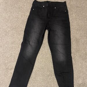 Banana Republic High-Rise Slim Black Jeans